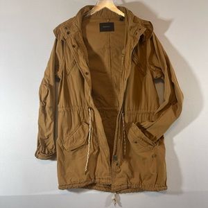 Maison Scotch Cotton Utility Jacket Gold/Khaki Large